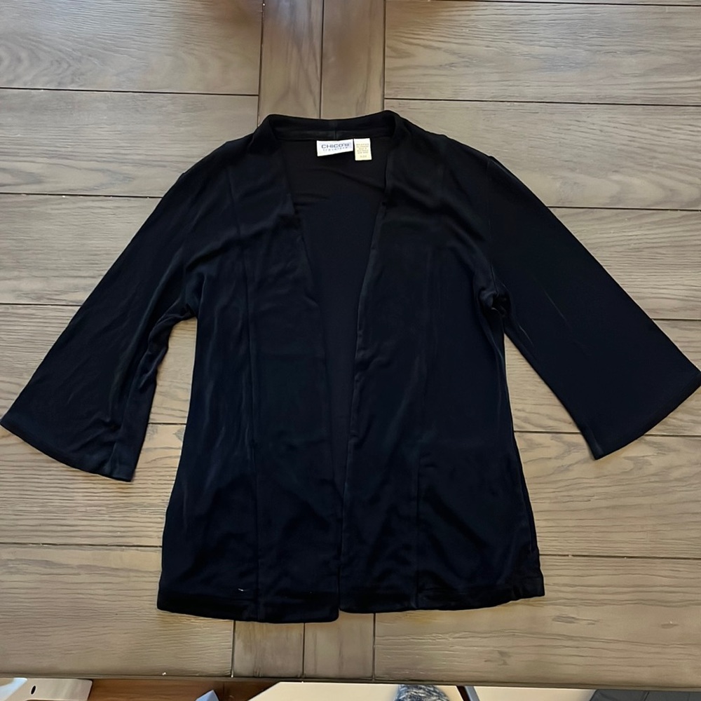 Chico’s Travelers Black Cardigan - Size 0